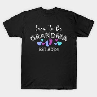 soon to be grandma est 2024 T-Shirt